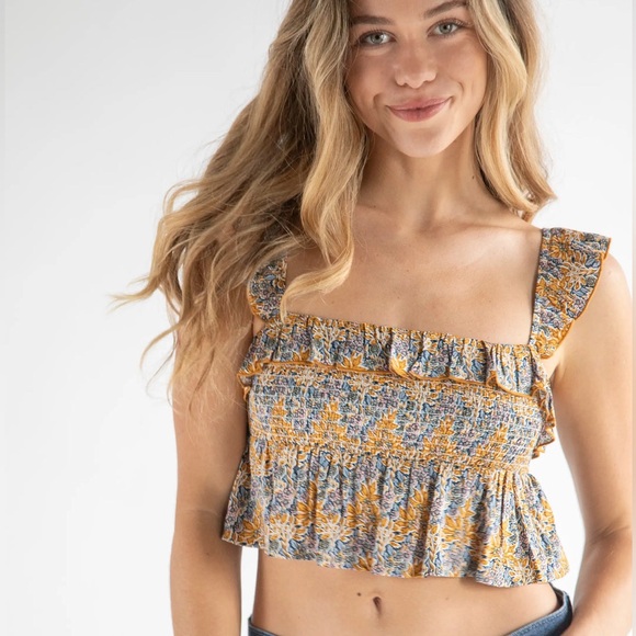 NATURAL LIFE Tops - NEW Natural Life Mix & Match Smocked Top Size Medium
